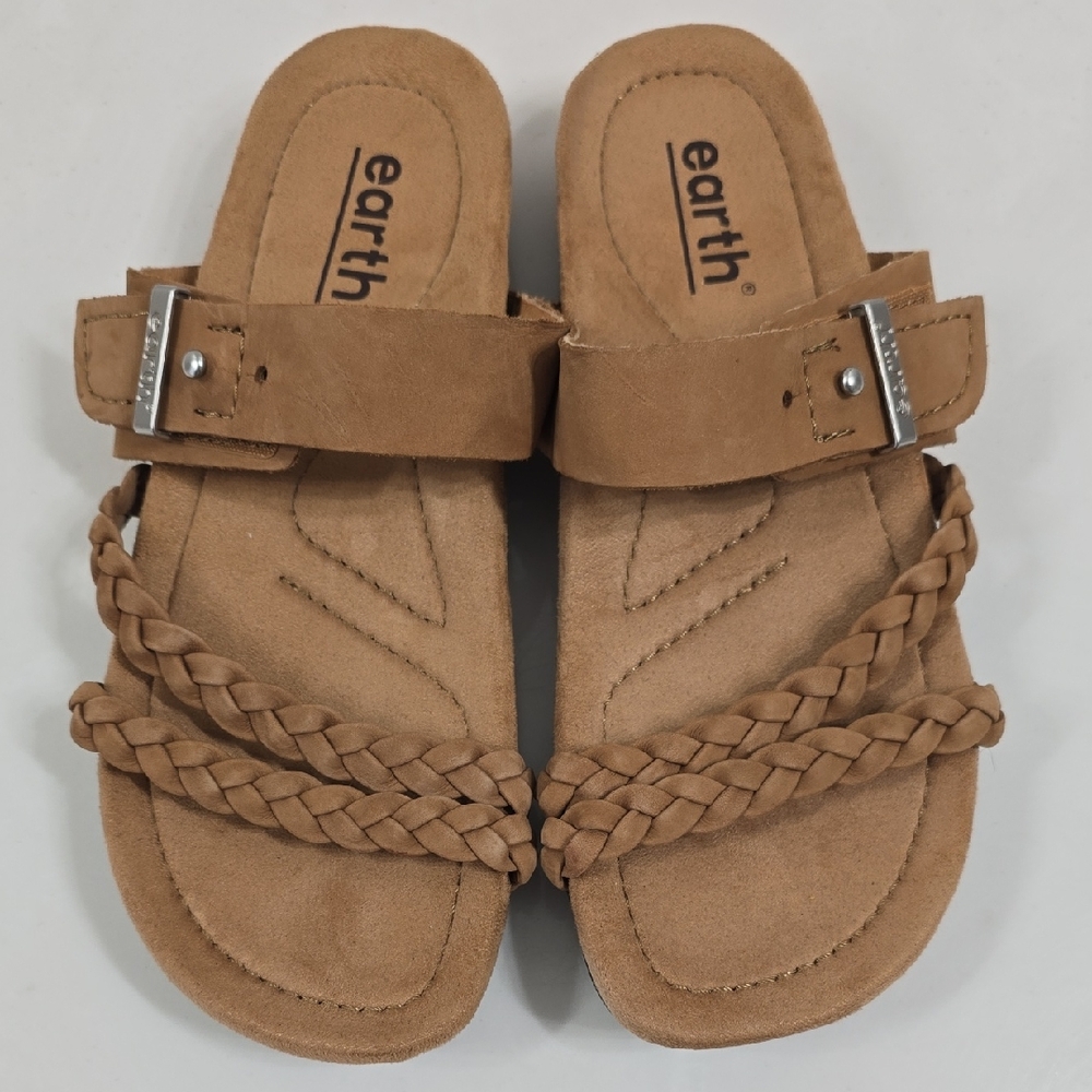 Earth Women's Braided Tan Sandals NWOB